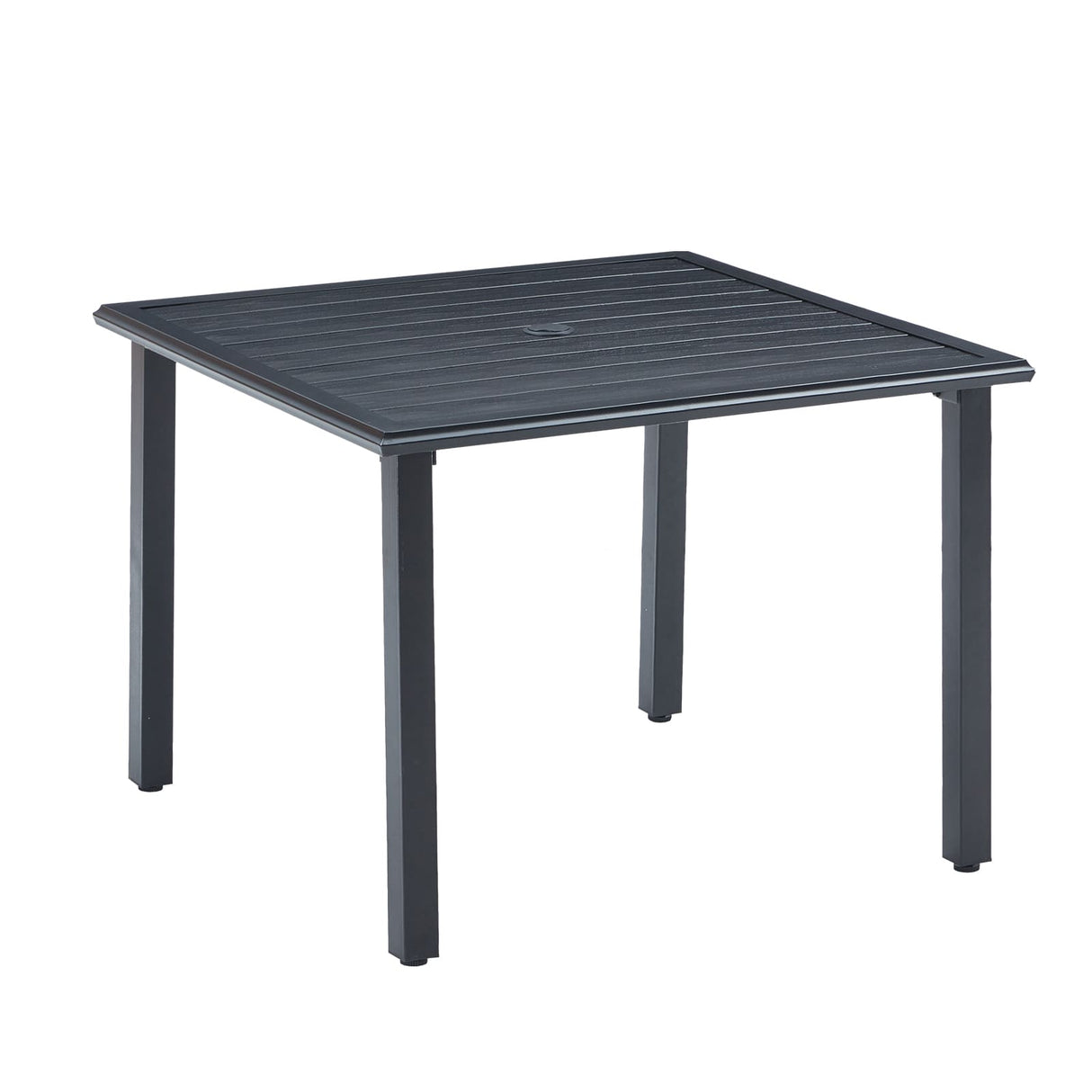 Vicllax Outdoor Patio Metal Dining Table for 4/6