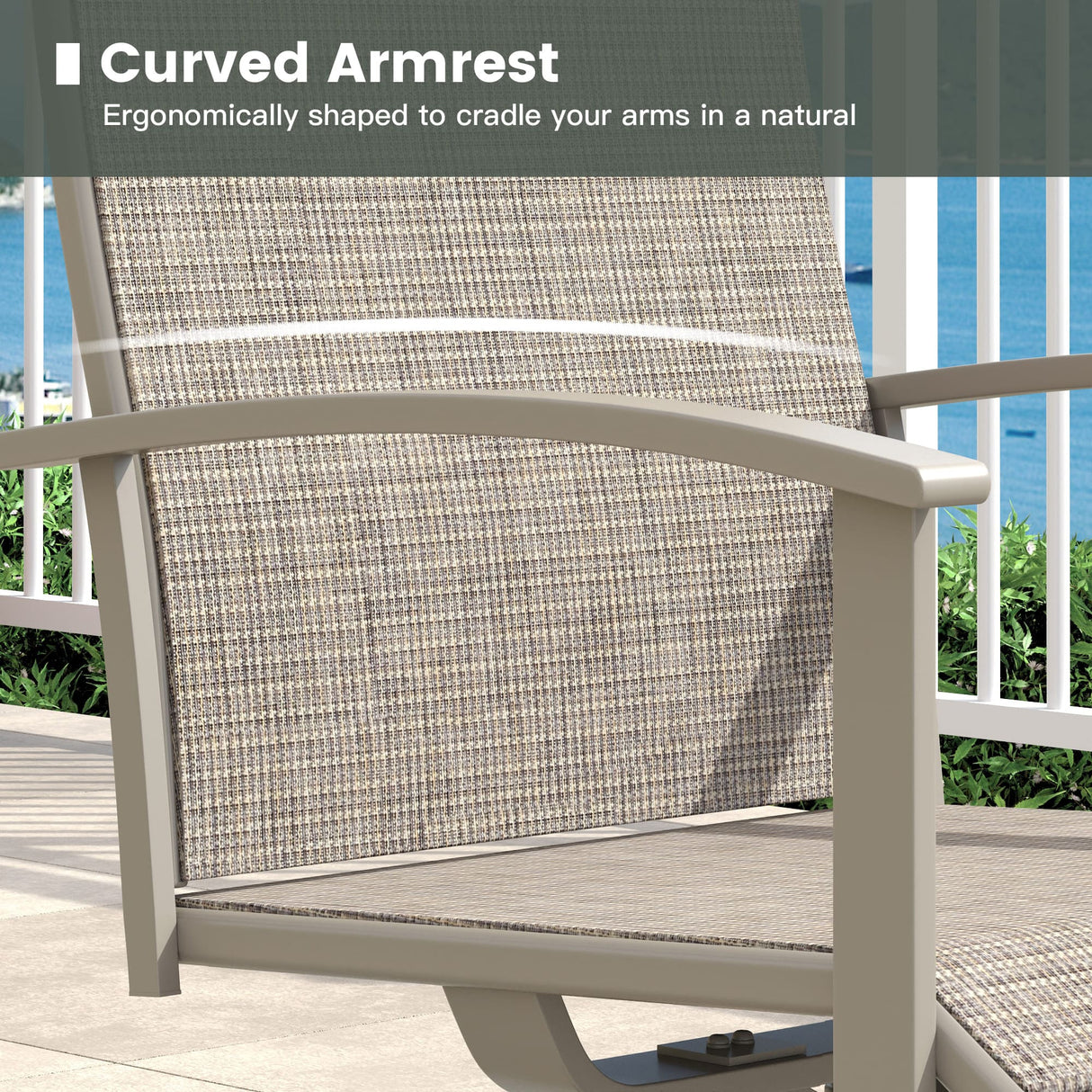 Vicllax Outdoor Dining Set for 8 People, Patio 60" Round Table with 8 Swivel Chairs