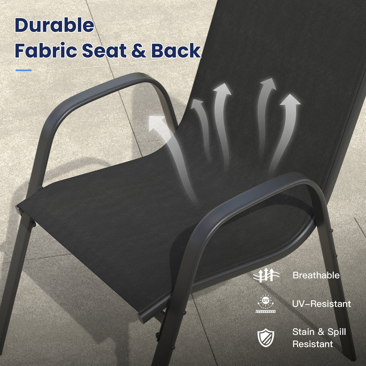 Vicllax 11 PCS Patio Dining Table Set, 60" Round Metal Table and Horizon Stackable Chair