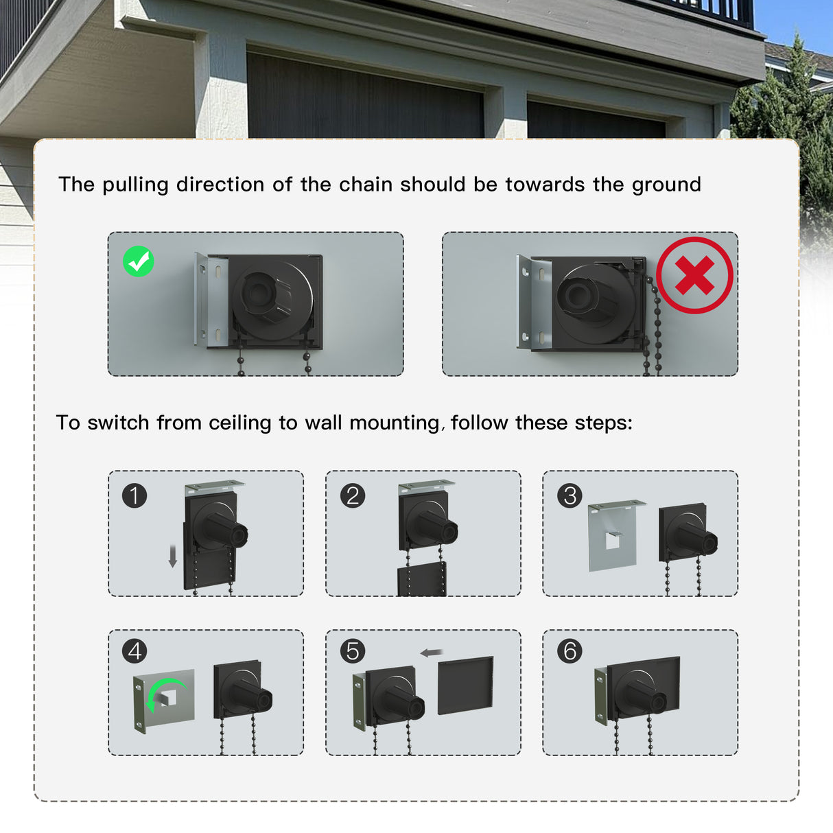 Vicllax Outdoor Sun Blocking Roller Shade, Patio Roll Up Shade Blinds