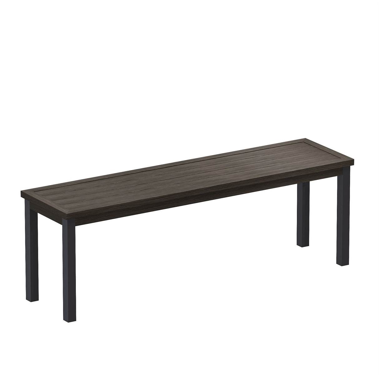 Vicllax 51" Outdoor Bench for Lawn Garden, Backless Patio Garden Bench