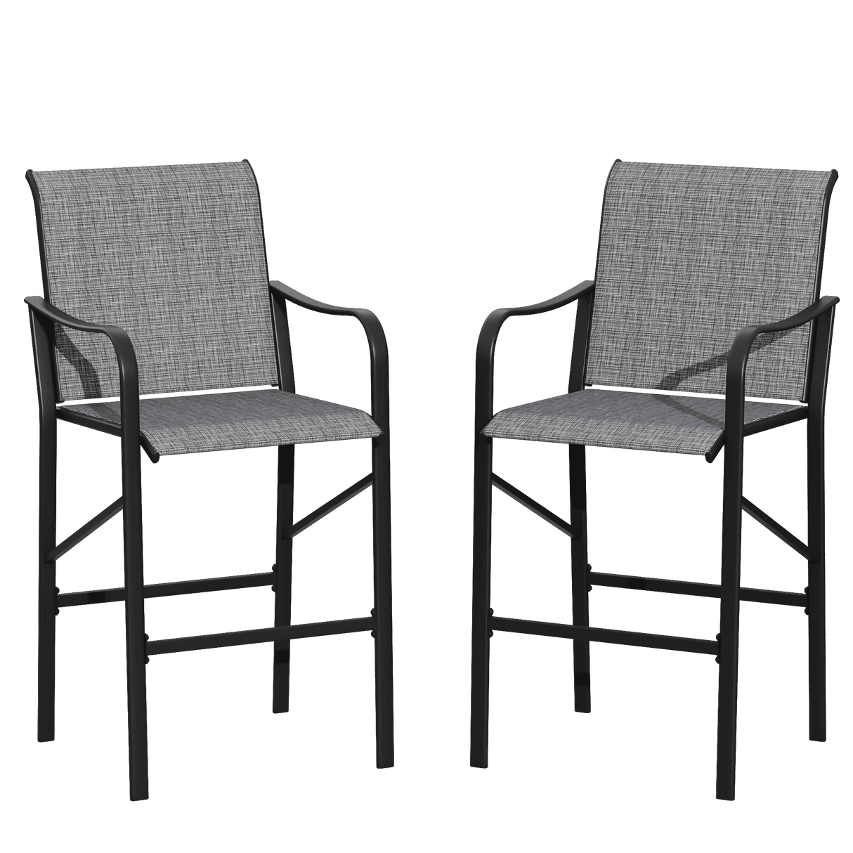 Vicllax High Bar Stool, High Top Tall Bar Chairs for Porch Deck Balcony