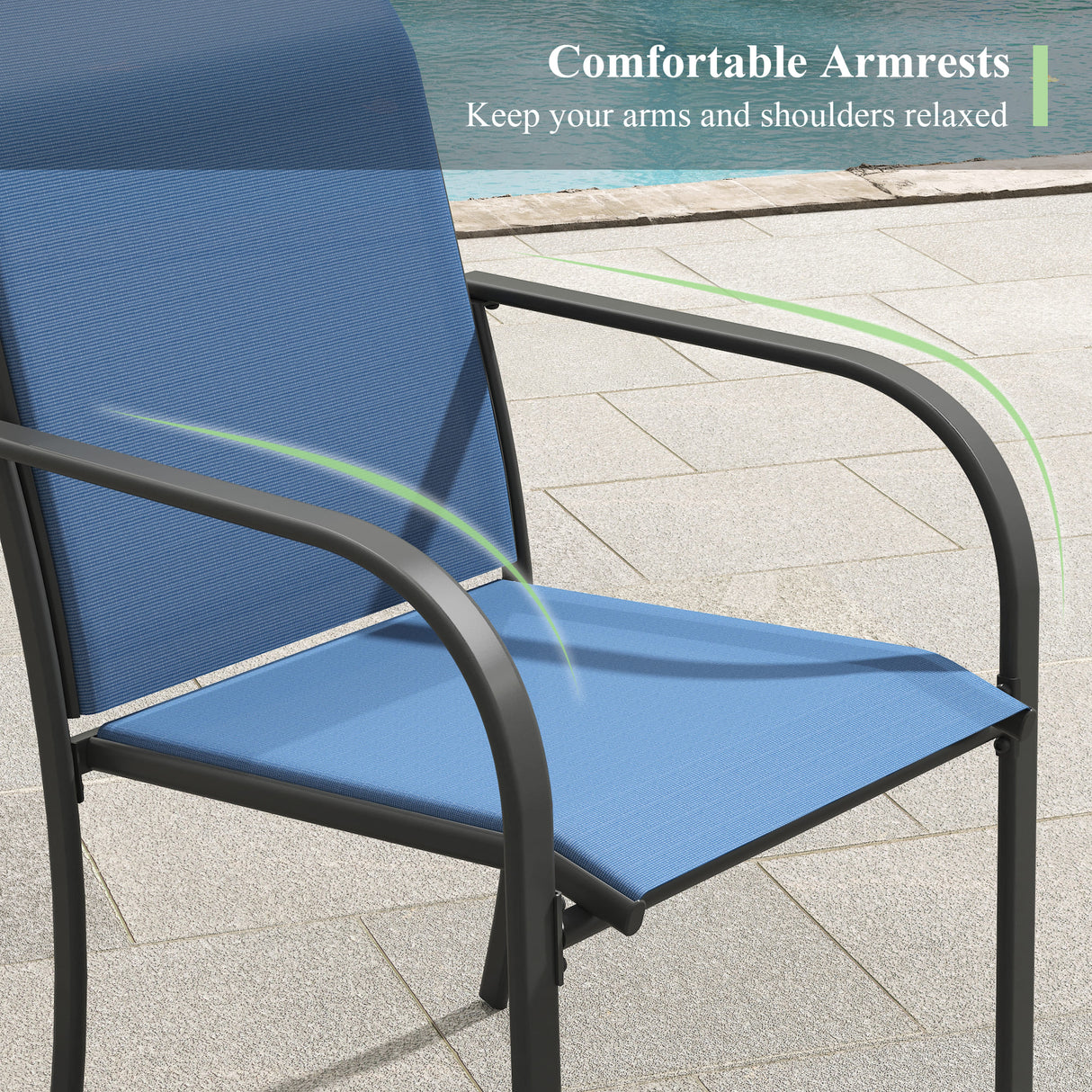 VICLLAX 11-Pcs Outdoor Dining Set, 63” Round Metal Table with Umbrella Hole & 10 Stackable Chairs