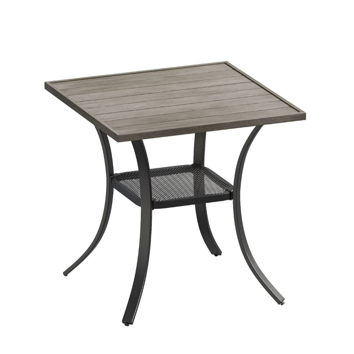 Vicllax Mesa cuadrada pequeña para exteriores, mesa de bistró para patio