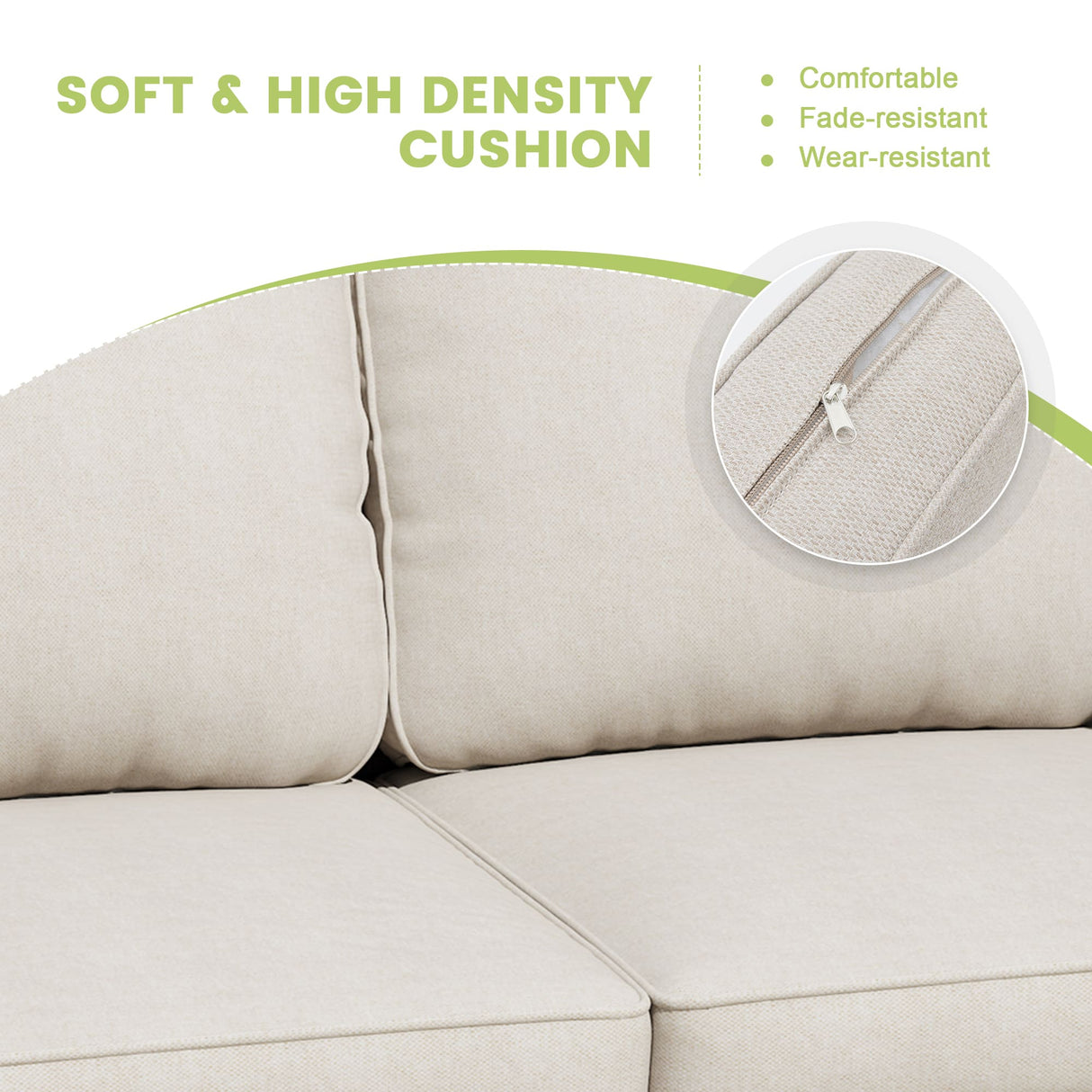 Vicllax Garden Conversation Set with Cushioned Sofa Chairs, Ottomans and Coffee Table