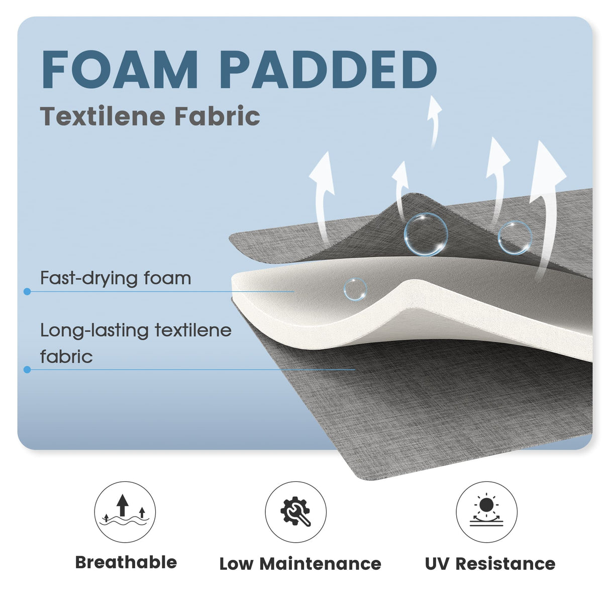 Vicllax 7/9 Pieces Outdoor Dining Set, Metal Round Dining Table and Premium Paddad Swivel Chairs