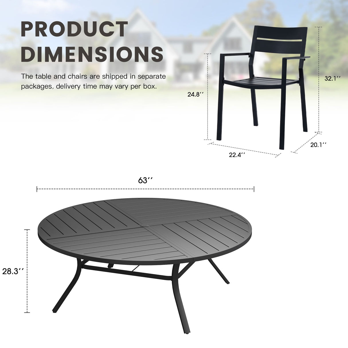 Vicllax Mesa redonda para patio de 42" con estante de almacenamiento y orificio para sombrilla ajustable