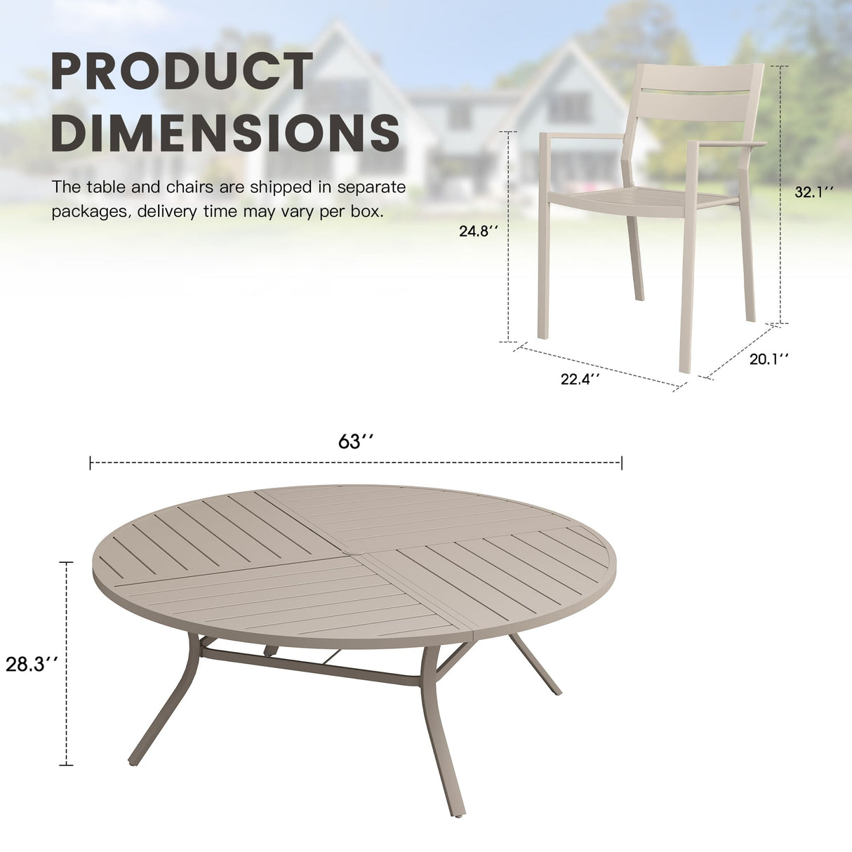 Vicllax Mesa redonda para patio de 42" con estante de almacenamiento y orificio para sombrilla ajustable