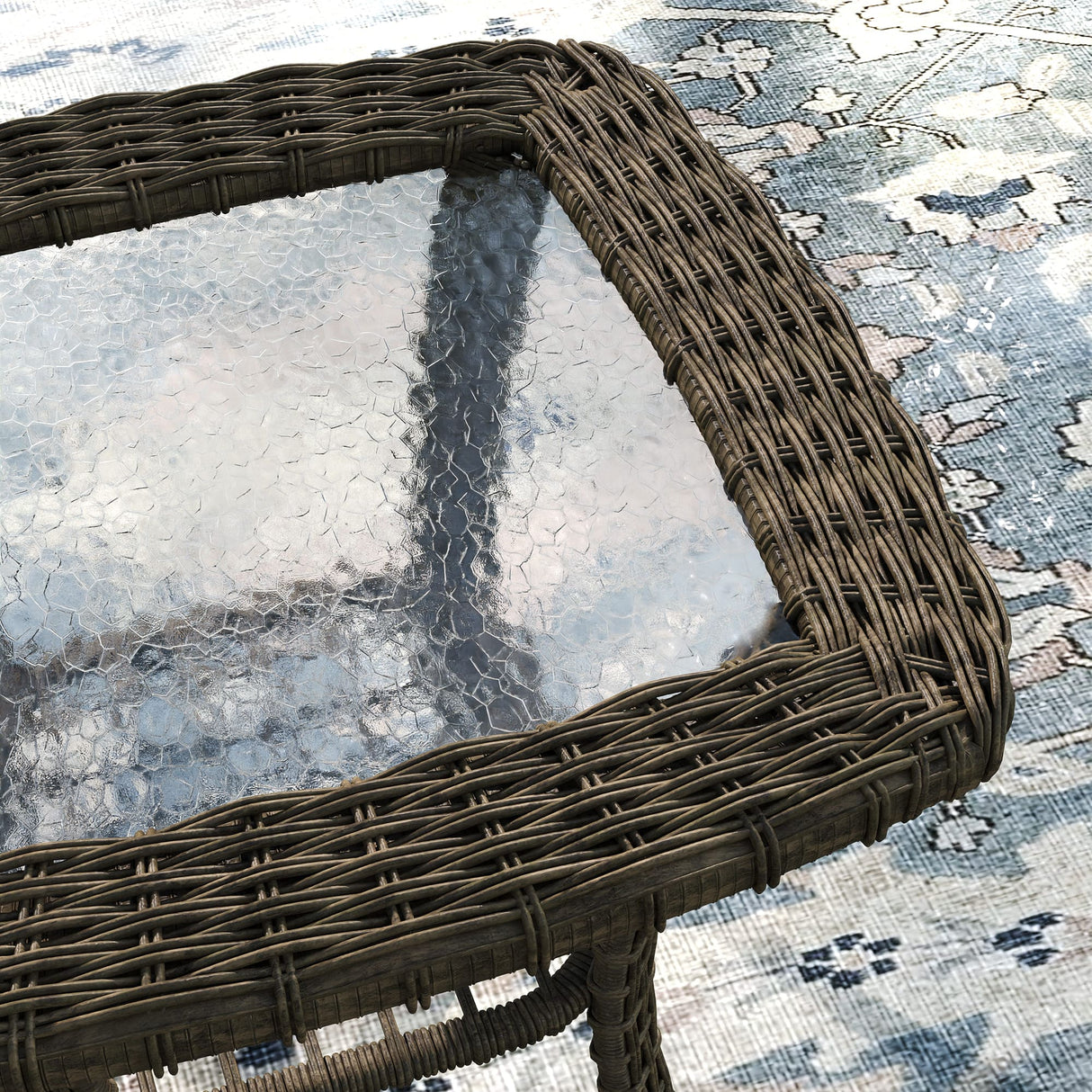 Vicllax Patio Sofa, Wicker Swivel Sofa Chairs, Rattan Sun-Drenched Lounge Seating