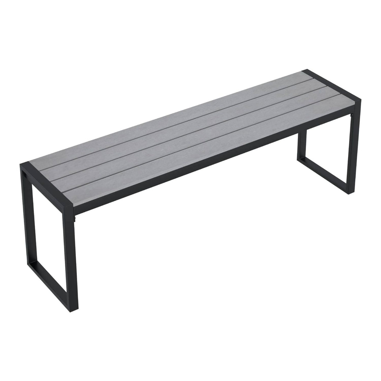 Vicllax 53" Outdoor Bench for Lawn Garden, Backless Patio Garden Bench