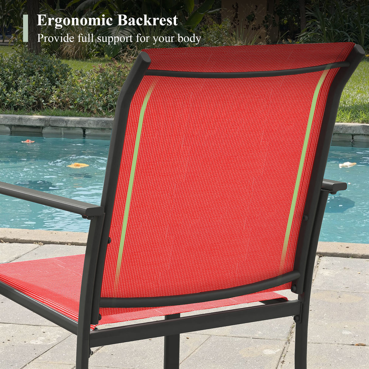 VICLLAX 11-Pcs Outdoor Dining Set, 63” Round Metal Table with Umbrella Hole & 10 Stackable Chairs