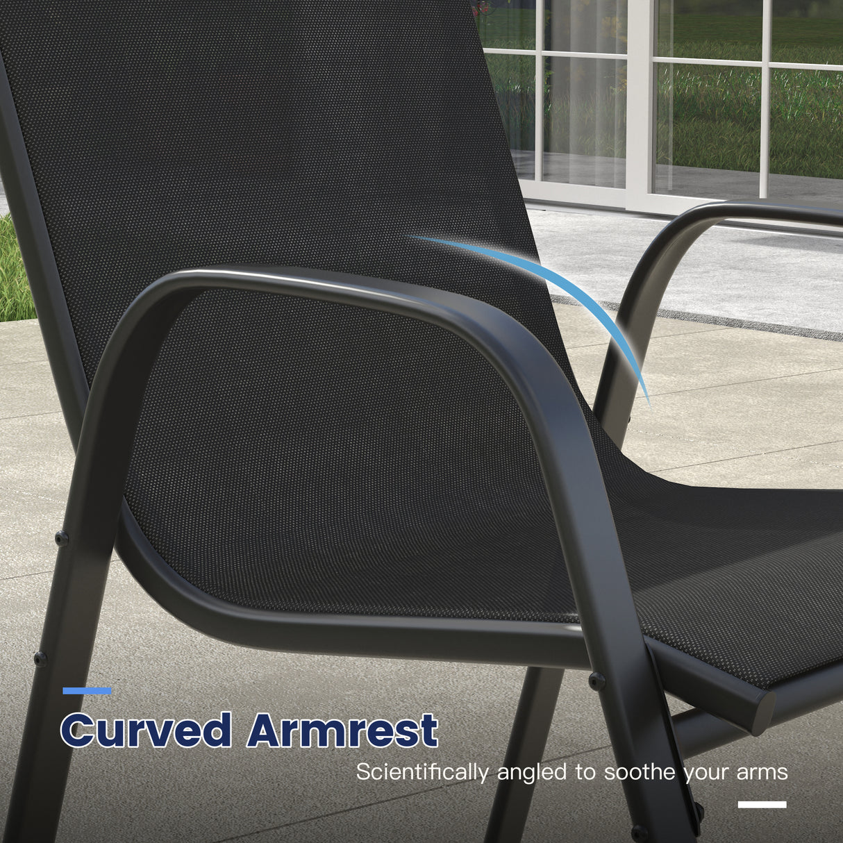 Vicllax 11 PCS Patio Dining Table Set, 60" Round Metal Table and Horizon Stackable Chair