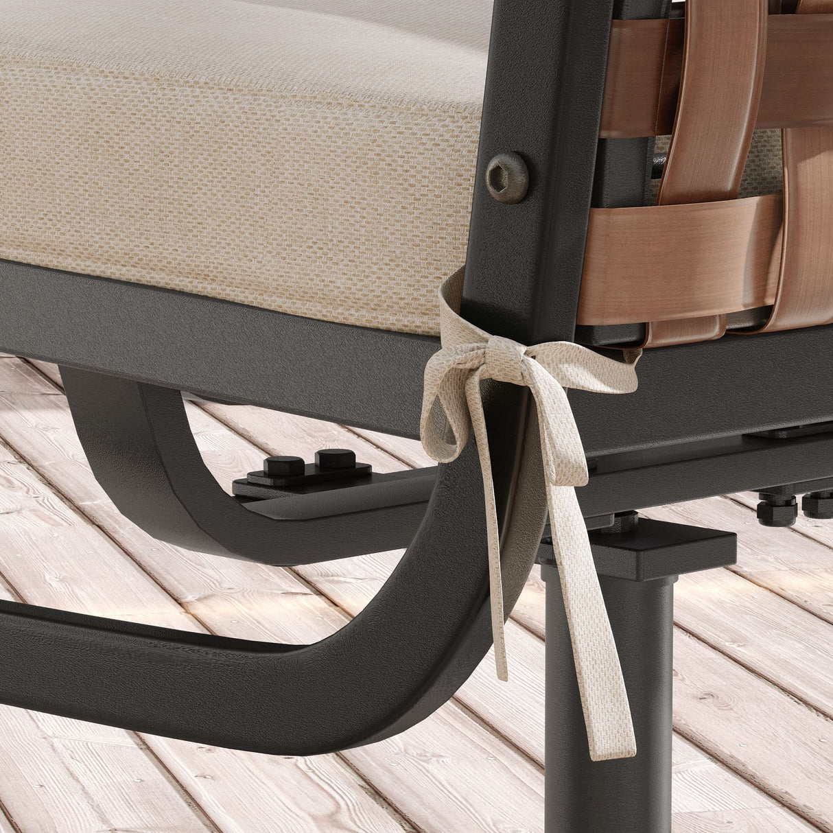 Vicllax Harmony 360-Degree Swivel Outdoor Armchair, Set of 2