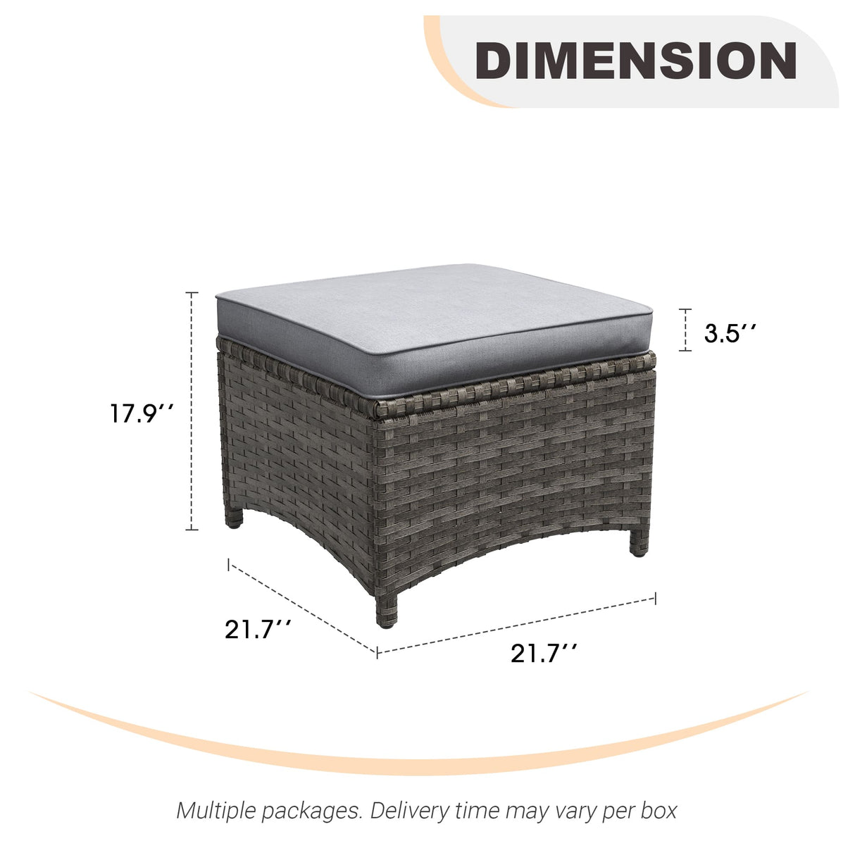 Vicllax Patio Wicker Oasis Lounge Sofa