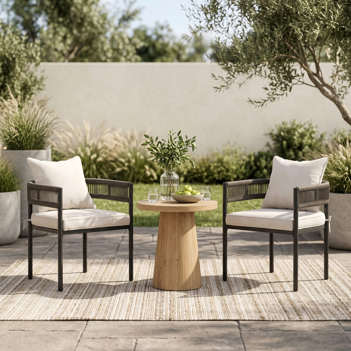 Vicllax Aria Low-back Outdoor Dining Armchair