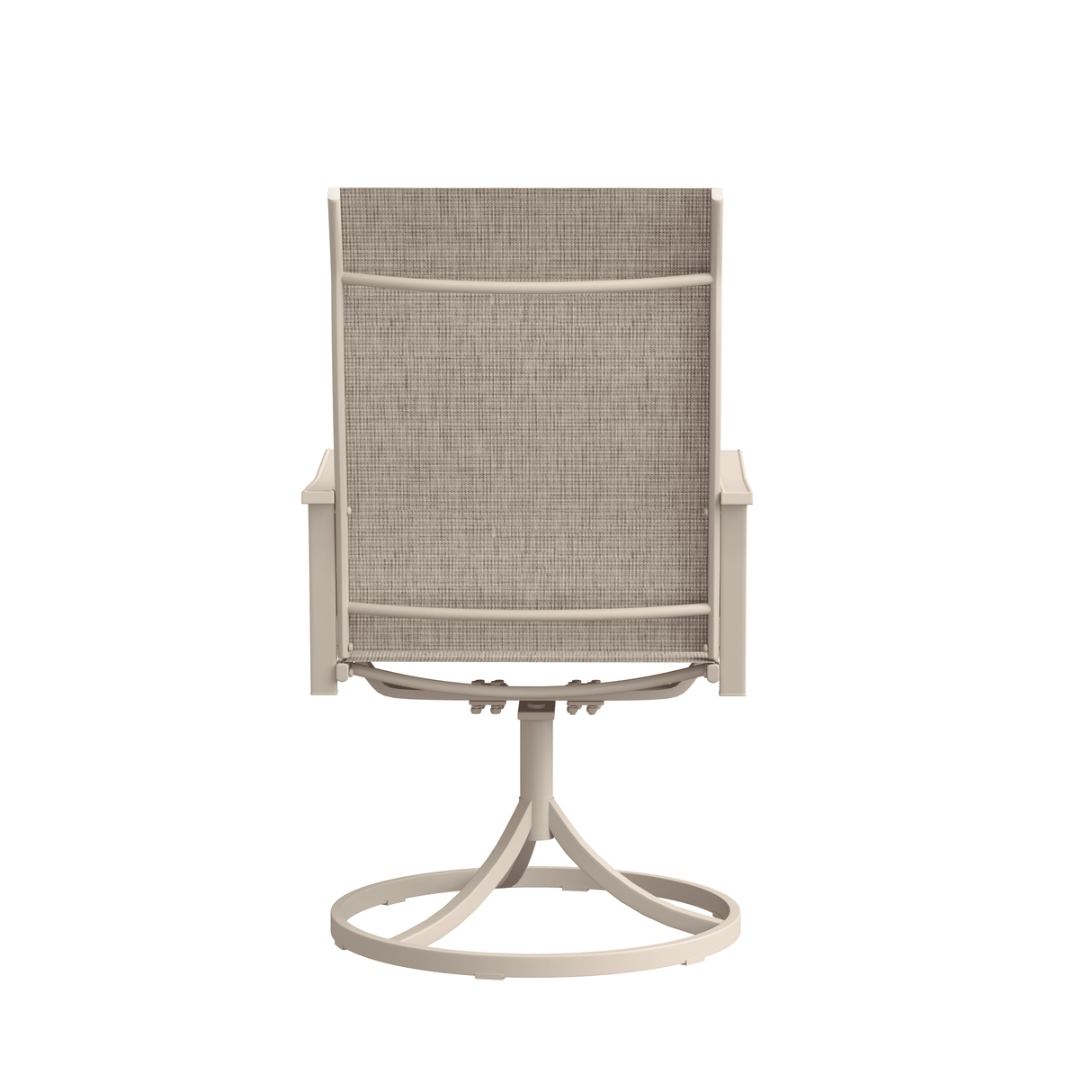 Vicllax Modern Swivel Outdoor Dining Chair set of 2 - High-Back Weather-Resistant Patio Seating