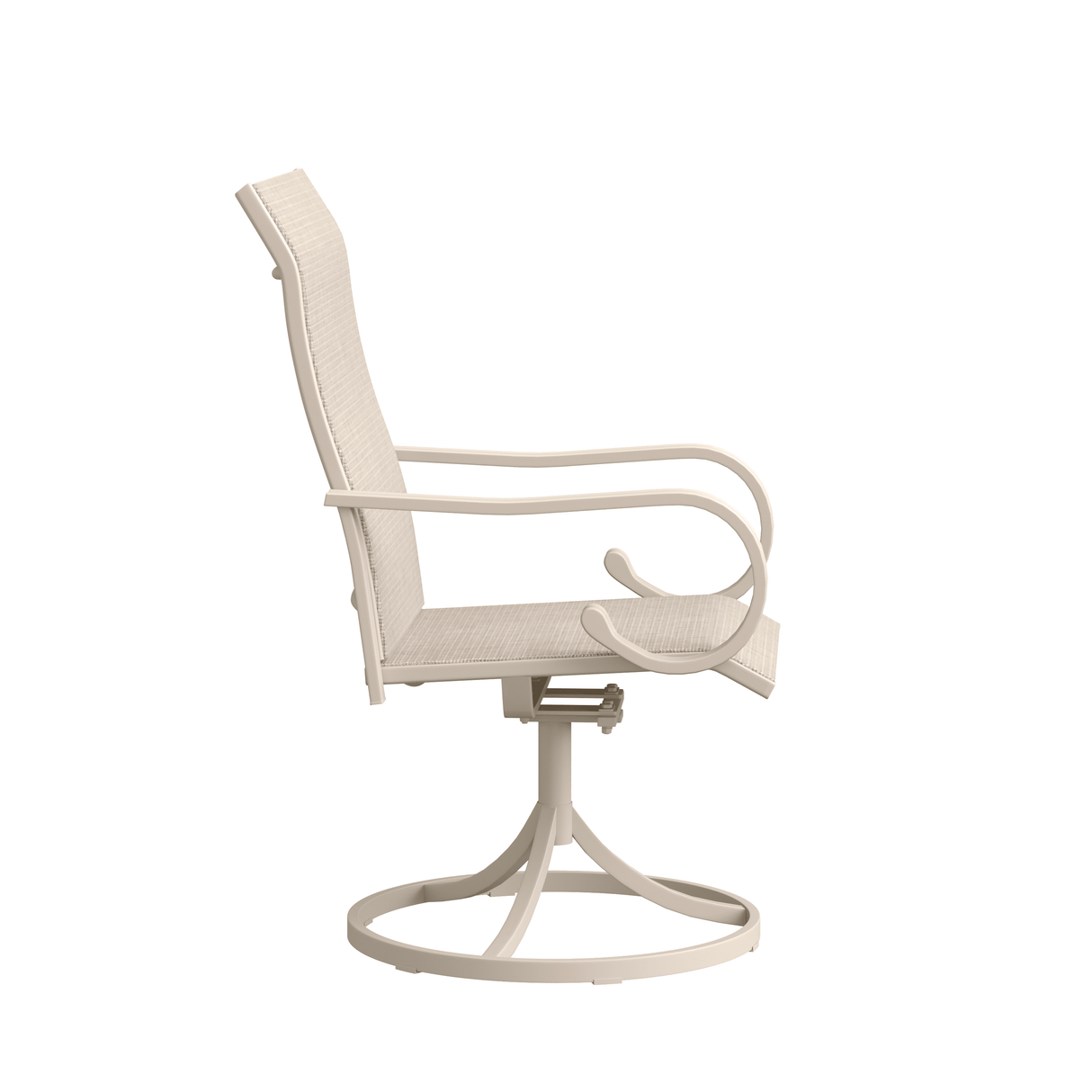 Vicllax Modern Swivel Outdoor Dining Chair set of 2 - High-Back Weather-Resistant Patio Seating