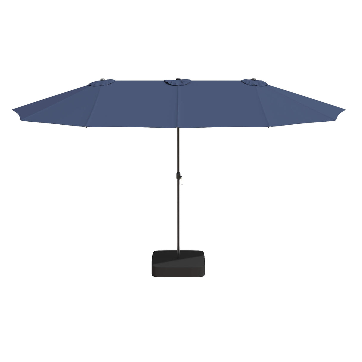 Vicllax Horizon 13ft Double-Sided Patio Umbrella with Heavy-Duty Base