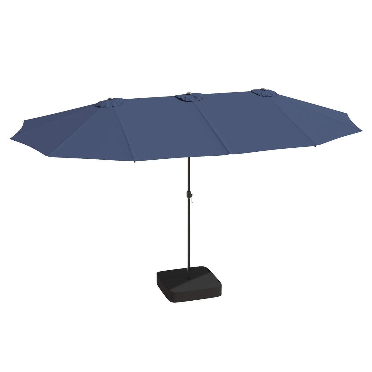Vicllax Horizon 13ft Double-Sided Patio Umbrella with Heavy-Duty Base