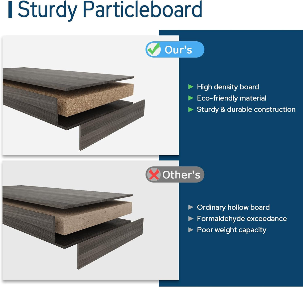 Vicllax Librería de Madera, Estantería Abierta Ajustable en Altura de 4/5 Estantes para Oficina en casa