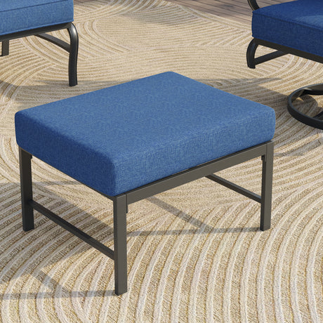 Vicllax Outdoor Patio Conversation Sofa, Love Seat Glider, and Swivel Chairs