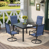 Vicllax 5-Piece Outdoor Furniture Set, Outdoor Dining Set for Lawn Garden