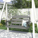 Vicllax Outdoor HDPE Porch Swing, Patio 2-Seat Hanging Swing Chair Bench