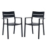 Vicllax Outdoor Patio Dining Chairs Stackable Metal Chairs