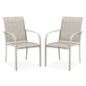 Vicllax Outdoor Textilene Stackable Sling Dining Chair, Set of 2/4/6