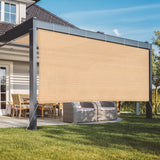 Vicllax Custom Sized 90% Sun Shade Fabric, Shade Cloth, Shade Privacy Panel