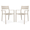 Vicllax Outdoor Patio Dining Chairs Stackable Metal Chairs