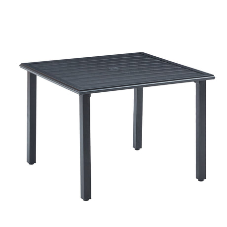 Vicllax Outdoor Patio Metal Dining Table for 4/6