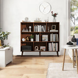 Vicllax Open Bookshelf with Legs, Storage Cube Floor Standing Display Shelf