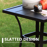 Outdoor Metal Round Side End Table
