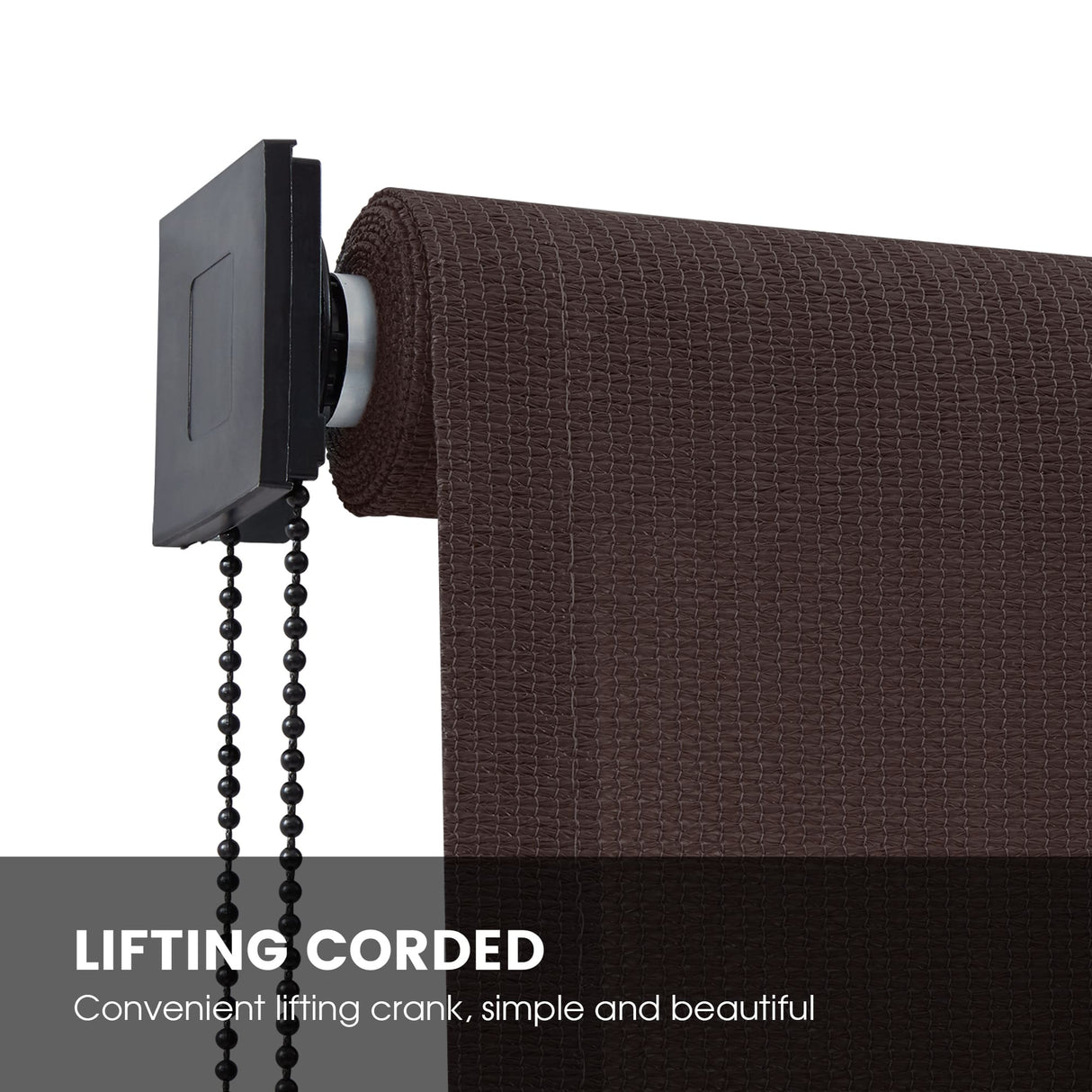 Vicllax Outdoor Sun Blocking Roller Shade, Patio Roll Up Shade Blinds