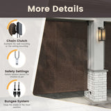 Vicllax Outdoor Sun Blocking Roller Shade, Patio Roll Up Shade Blinds