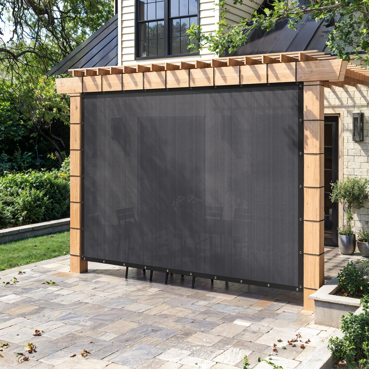 Vicllax 90% Shade Cloth Sun Shade Privacy Panel with Reinforced Grommets