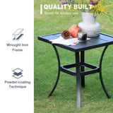 Outdoor Metal Round Side End Table