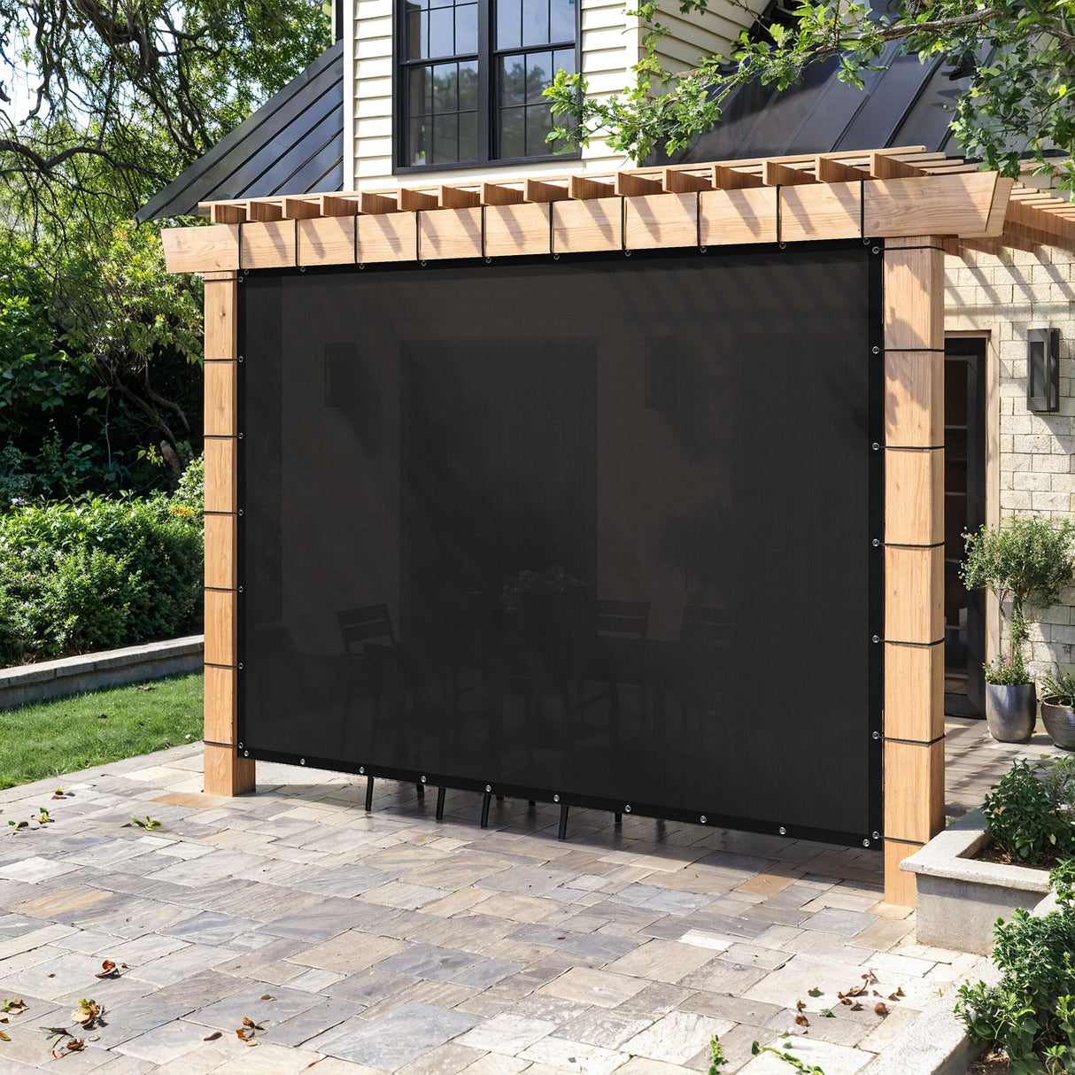 Vicllax 90% Shade Cloth Sun Shade Privacy Panel with Reinforced Grommets