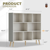Vicllax Open Bookshelf with Legs, Storage Cube Floor Standing Display Shelf