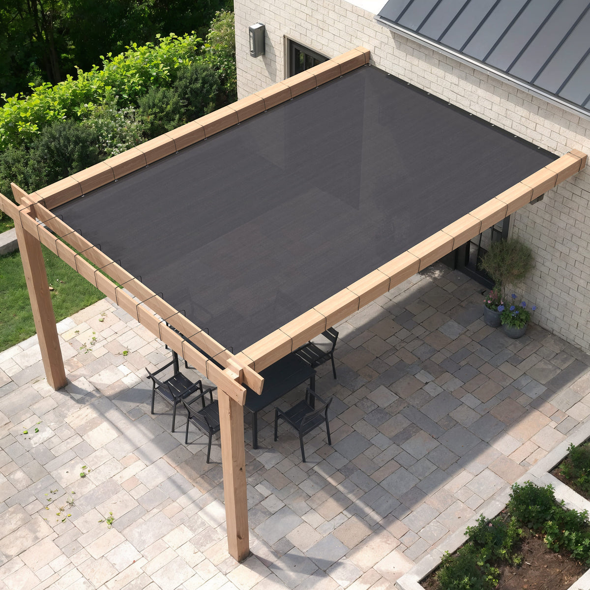 Vicllax 90% Shade Cloth Sun Shade Privacy Panel with Reinforced Gromme ...