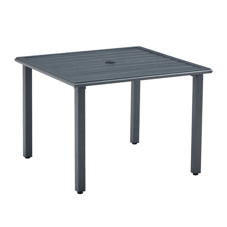 Vicllax Outdoor Patio Metal Dining Table for 4/6