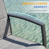 Vicllax Outdoor Padded Stackable Sling Dining Chair