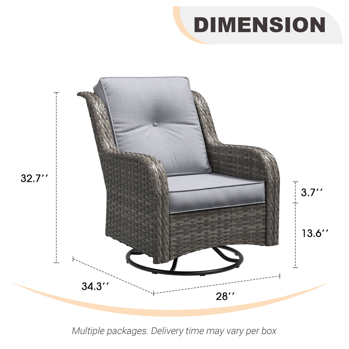 Vicllax Patio Wicker Oasis Lounge Sofa