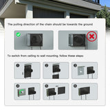 Vicllax Outdoor Sun Blocking Roller Shade, Patio Roll Up Shade Blinds