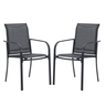 Vicllax Outdoor Textilene Stackable Sling Dining Chair, Set of 2/4/6
