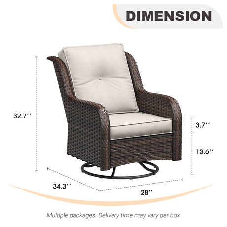 Vicllax Patio Wicker Oasis Lounge Sofa