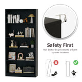 Vicllax Wooden Bookcase, 3/4/5 Shelf Display Open Bookshelves for Home Office