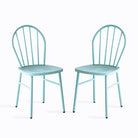 outdoor blue dining chair ,set of 2