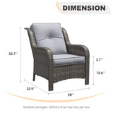 Vicllax Patio Wicker Oasis Lounge Sofa